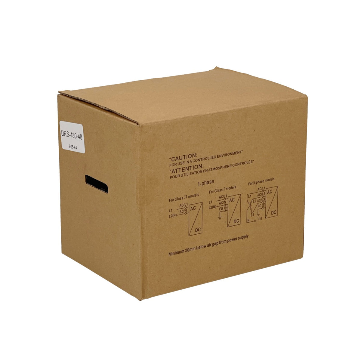 DRS-480-48 MEANWELL 48VDC 10A 480W 10-100AH RJ45 Anch-110mm req/100-277V Riel-DIN