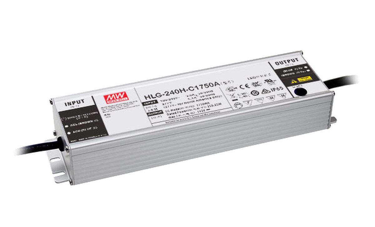 Driver LED carcasa metálica corriente 240W HLG-240H-C - 1050mA (comúnmente usado) - AB - Ajuste Potenciómetro (Io) + 3 en 1