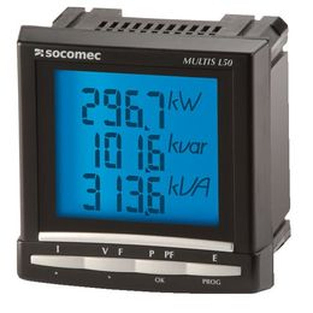 Medidor digital de panel trifásico MULTIS L50 , 96 x 96 mm, opción RS485 MODBUS
