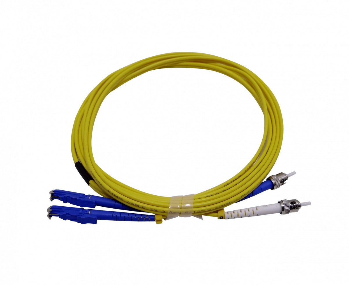JFSET3 3mt E2000/UPC-ST/UPC Monomodo SM Dúplex Cable de Fibra Óptica 3.0mm 9/125