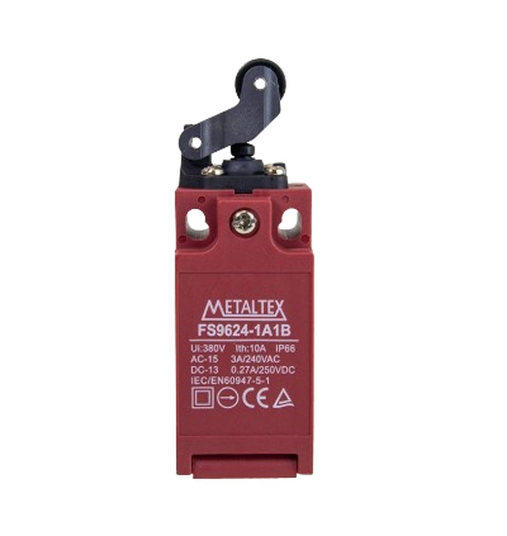 Interruptor de seguridad de palanca fija con rodillo FS96 1NO+1NC
