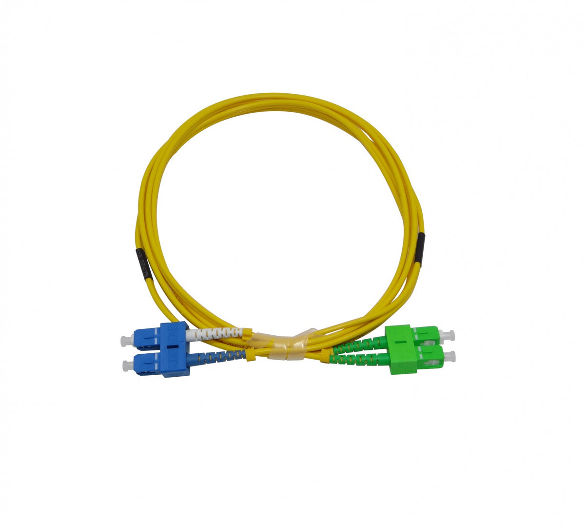 JFSAC2 2 metros SC/APC a SC/UPC Monomodo SM Dúplex Latiguillo de Fibra Óptica 3mm