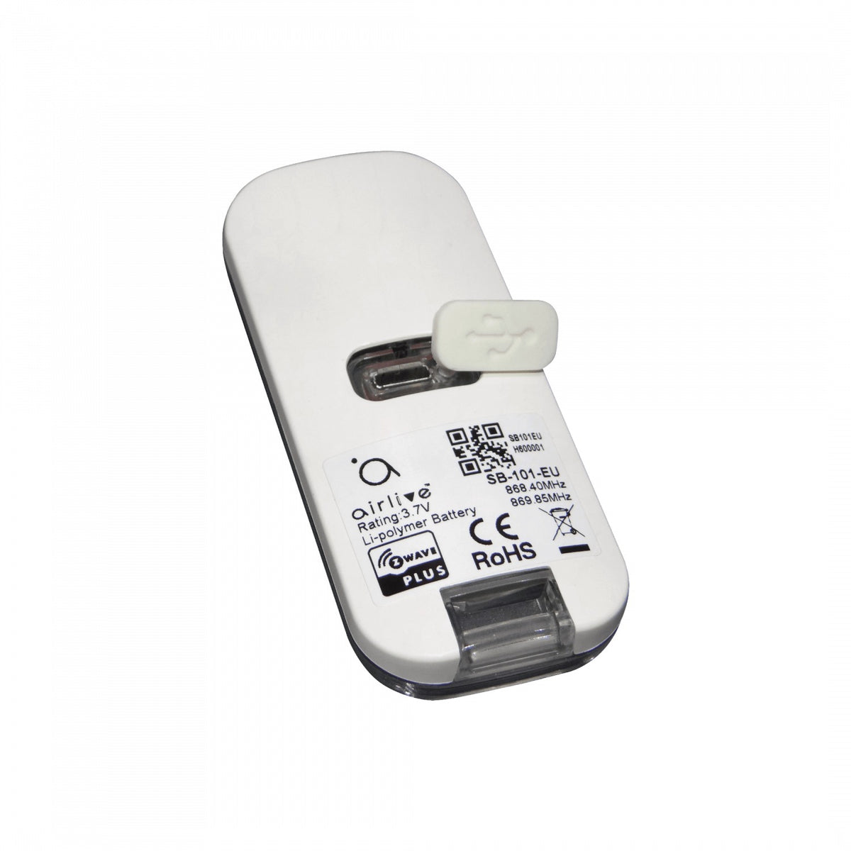 SB-101 AIRLIVE Transmisor de Emergencia Inalámbrico Z-Wave con alcance de 30 metros, batería recargable vía micro-USB, frecuencia 870MHz