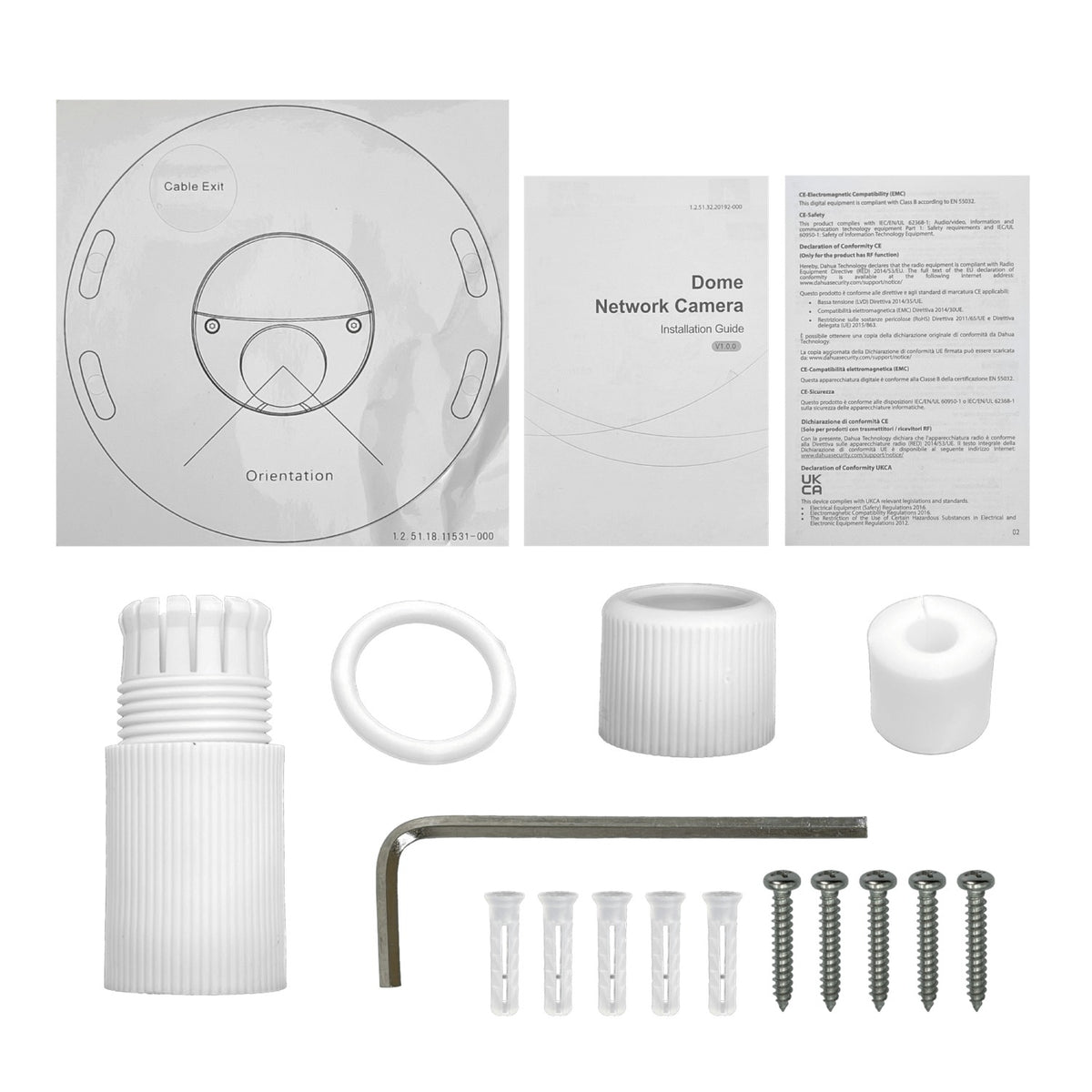 3541 DAHUA Cámara Compacta Domo 5MP Óptica Fija-2,8mm IP67 IK10 PoE RCA IR30mt WizSense