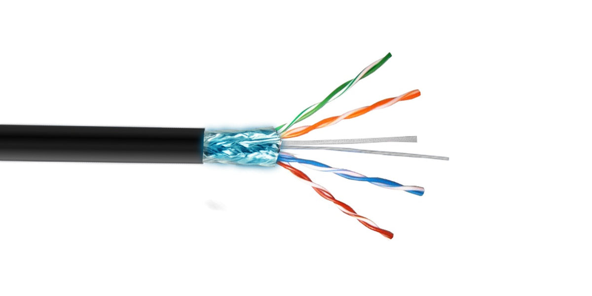 CBXL-SN1 LINKMADE 100mt Cat5E F/UTP Exterior PE Solid Unifilar Cable Negro
