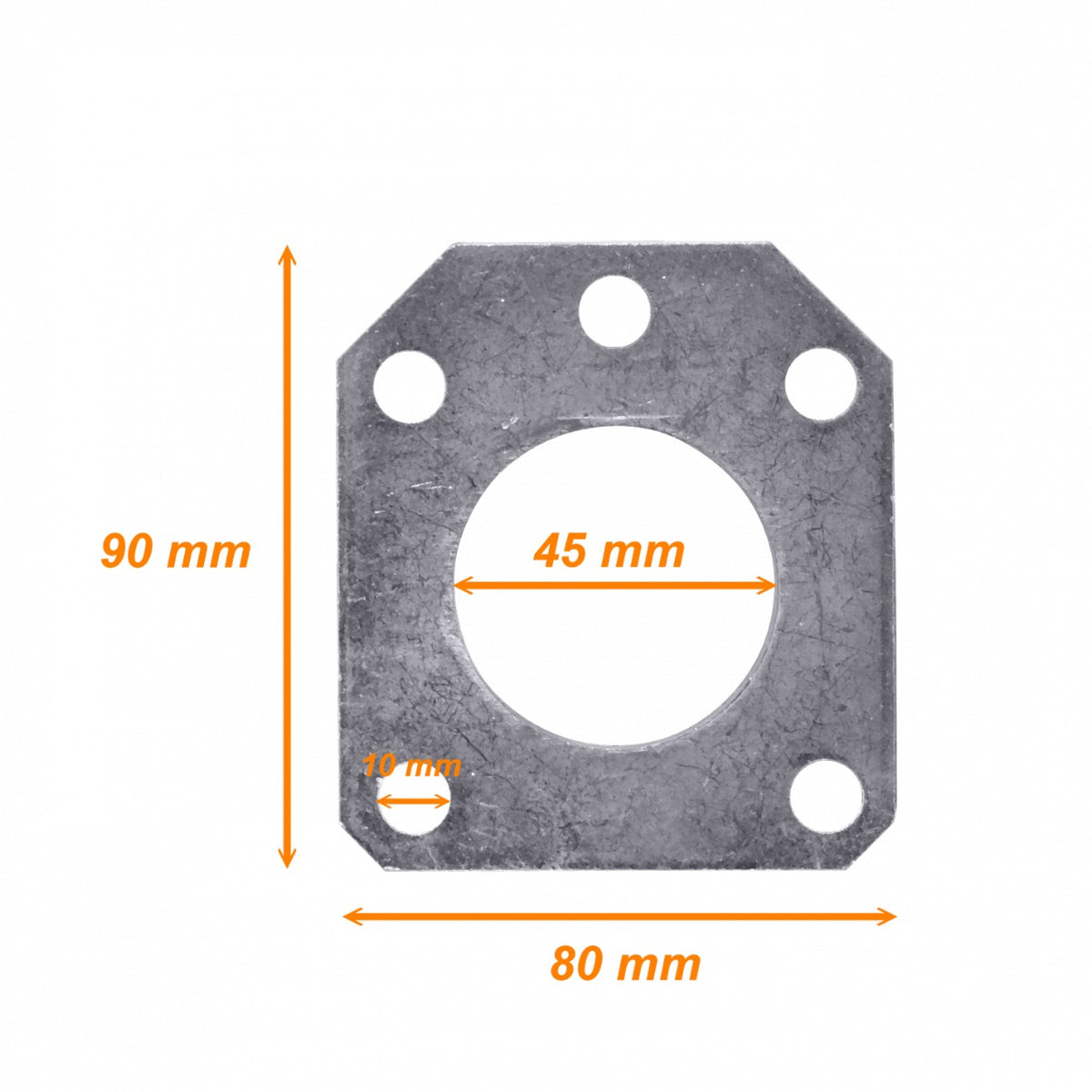 MAST-GP45 LINKMADE p/45mm Placa Repuesto para Mastil Guy Plate