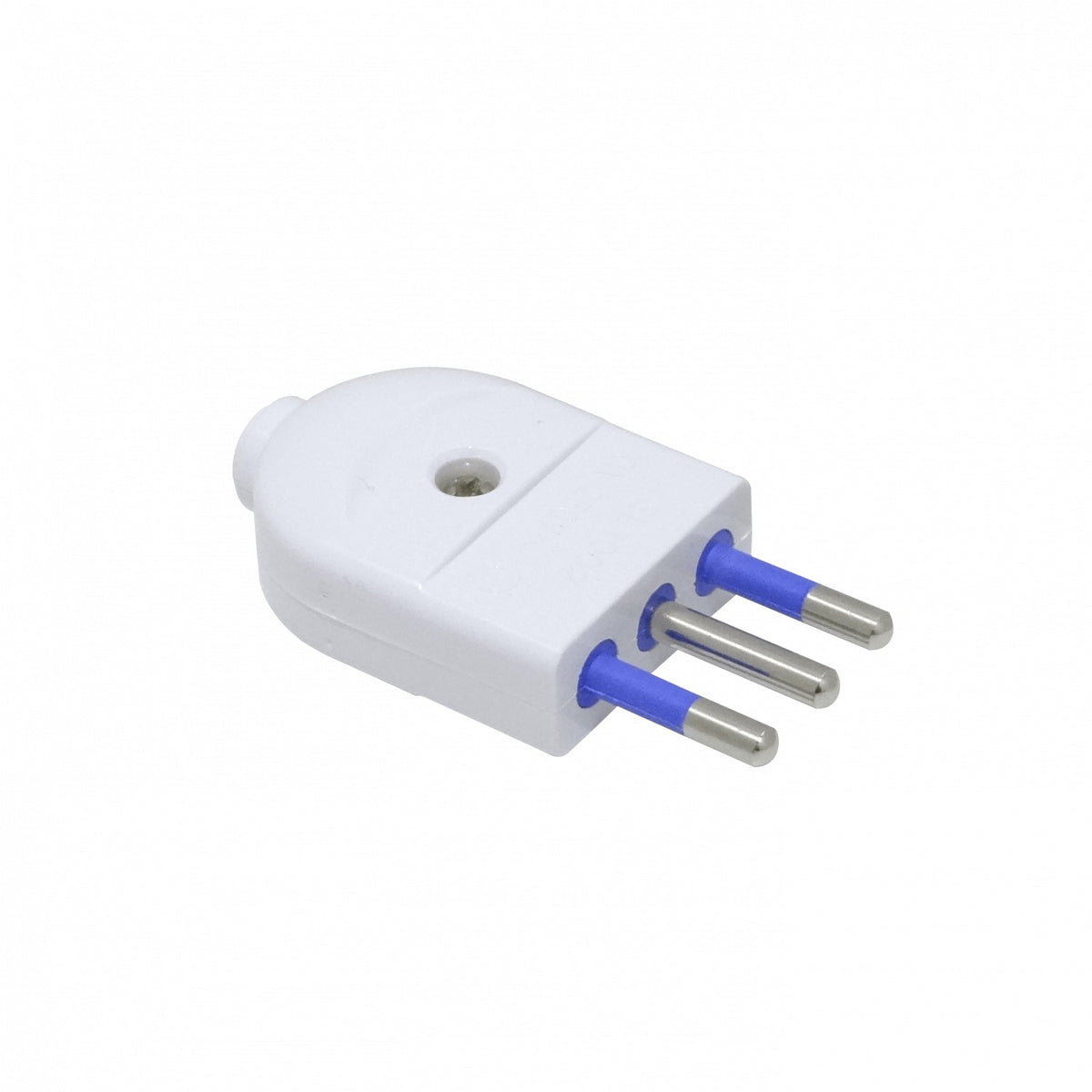 EMV2PTZ KALOP 2 Polos + Tierra 10A Clavija Macho Móvil Blanca con Polo a Tierra SL1002 KC44550