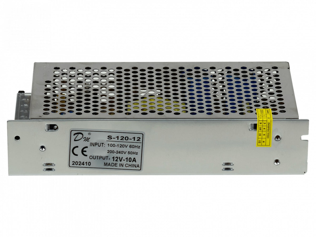 HT-120W 12VDC 10A 120W Fuente de Alimentación Regulable para Interior 100-240V