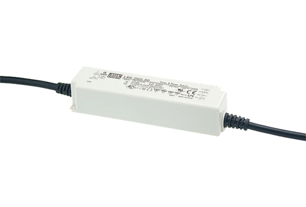 Driver LED plástico corriente PFC IP67 25W LPF-25D - 530mA
