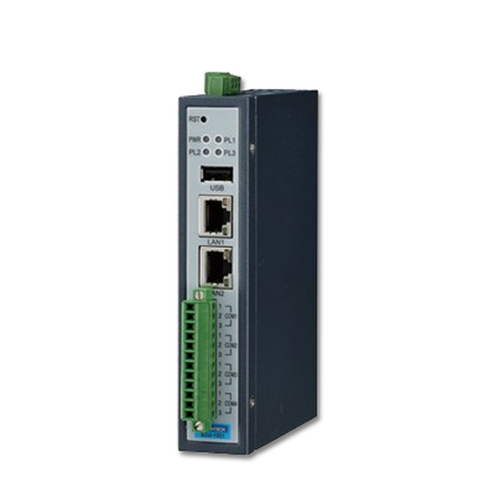 Gateway Industrial Advantech ECU-1251TL con 2 Puertos LAN y 4 Puertos Seriales RS-232/485