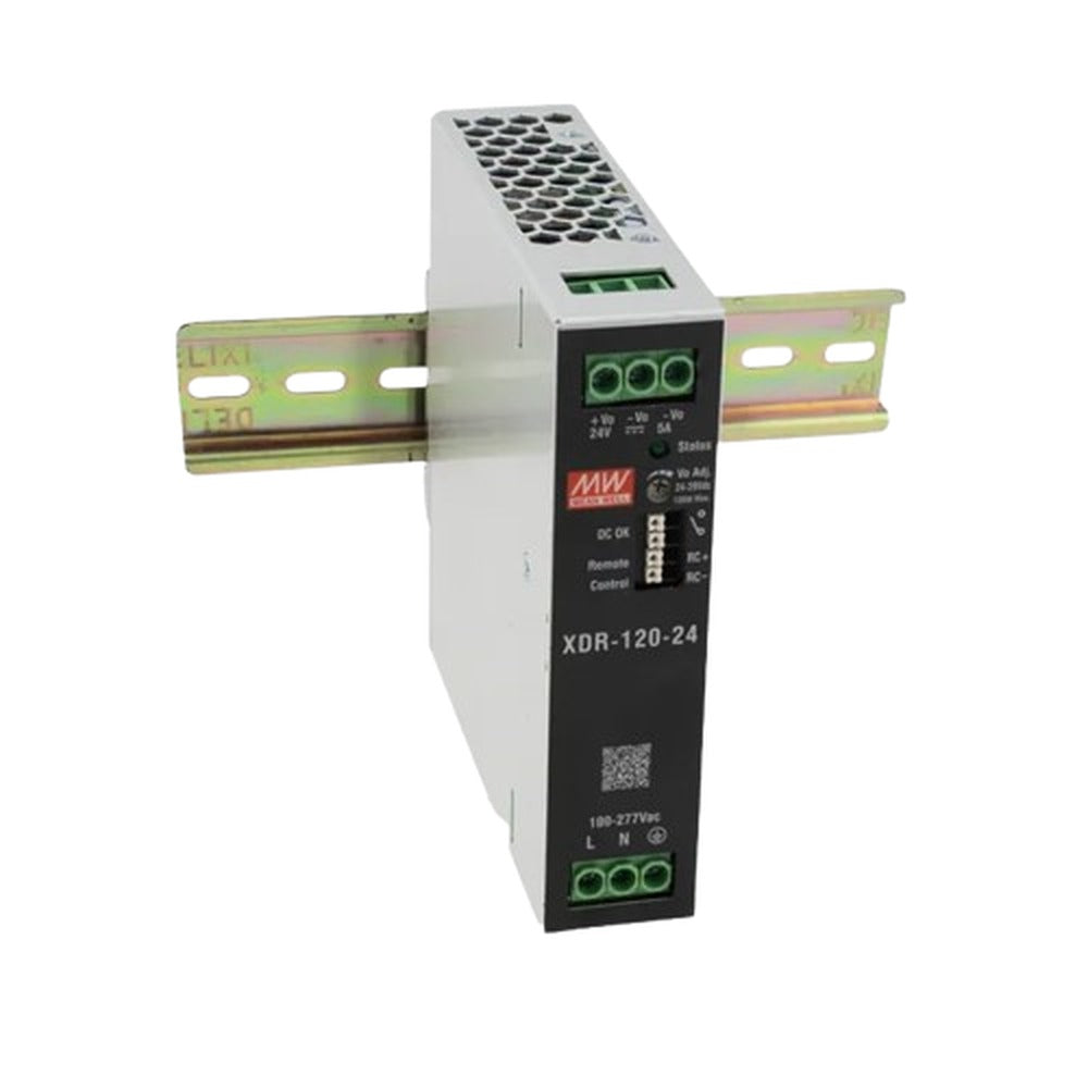 Fuente de Alimentación Industrial para Riel DIN Mean Well XDR-120 120W - 48V