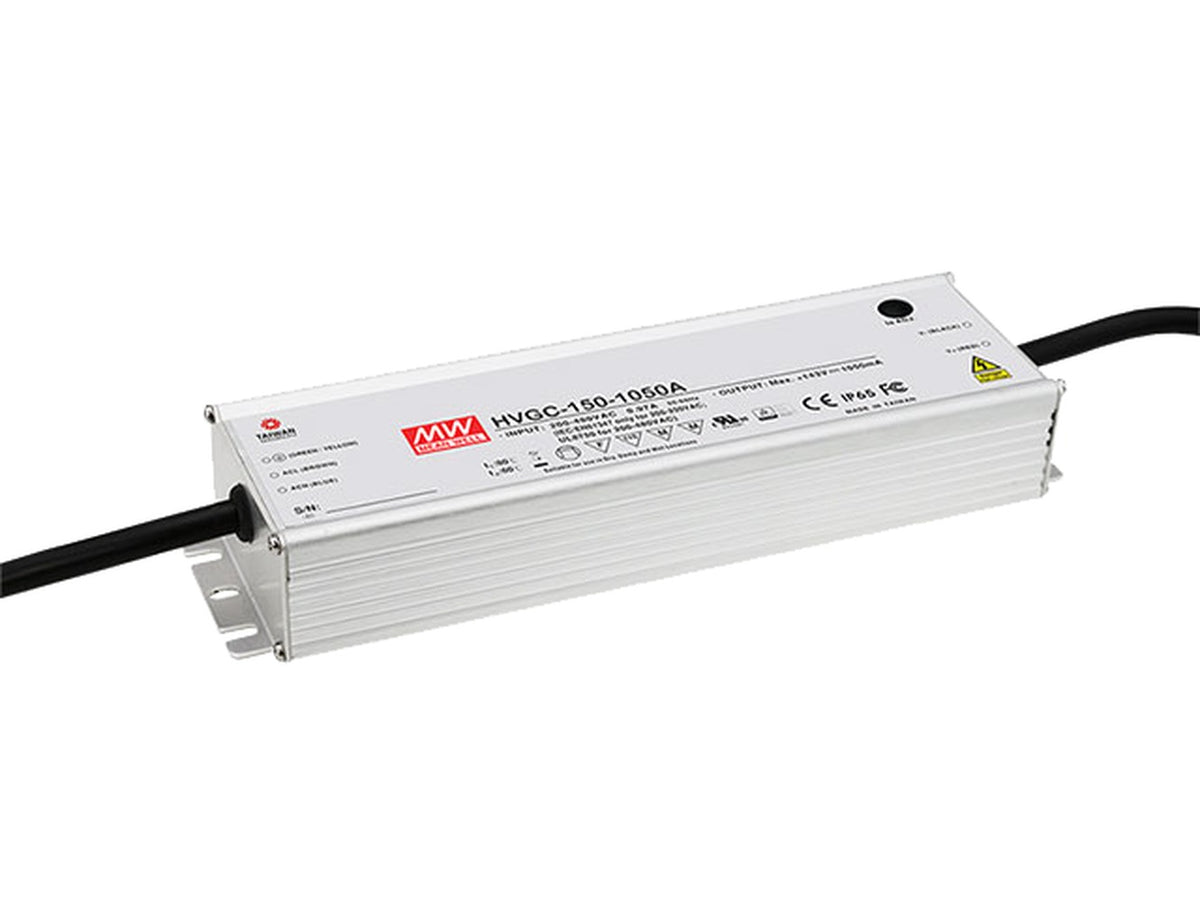 Driver LED carcasa metal 150W HVGC-150 - 700mA (comúnmente usado) - A - Ajuste Potenciómetro (Io)