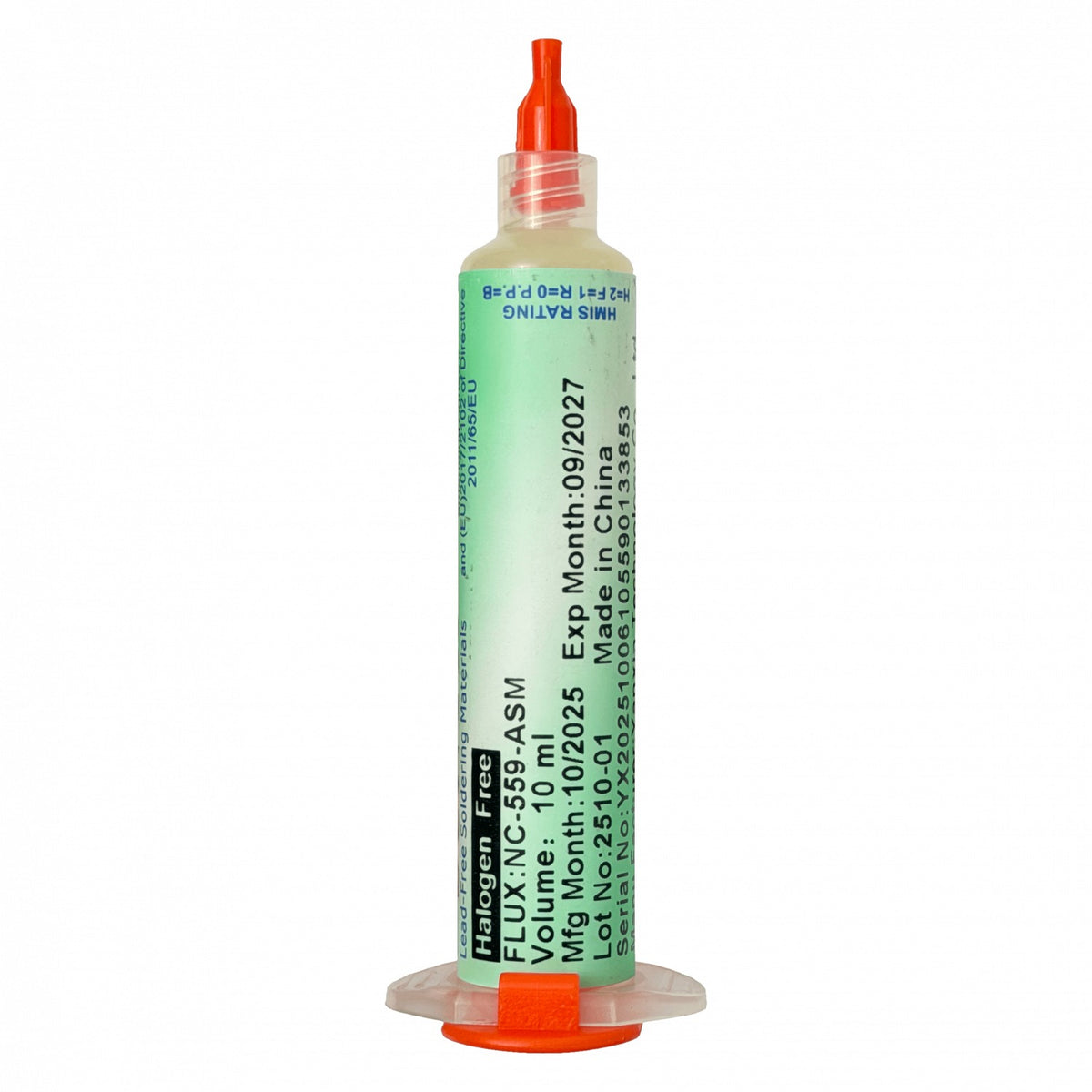 SOLDER-FLUX Pasta Flux en Jeringa 10ml para Estañar y Soldar NC-559-ASM