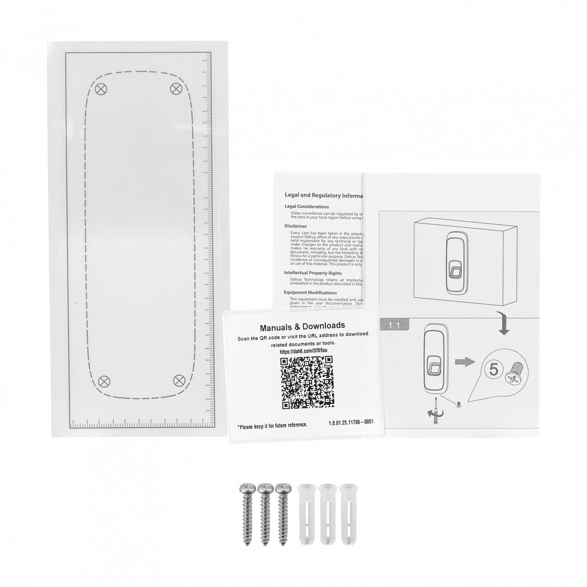 ASR1102A DAHUA Terminal Biométrico con Lector de Huella y Tarjeta NFC 13,56MHz req-9/15Vdc V3 RS-485