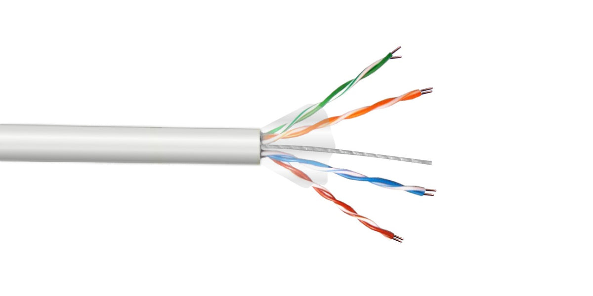 CBXP-UW3 LINKCHIP Calibre 24 AWG / 0,45 mm Categoría 5e Polietileno Uso Externo Blanco Cable Par Trenzado sin Blindaje 305 Metros Cobre