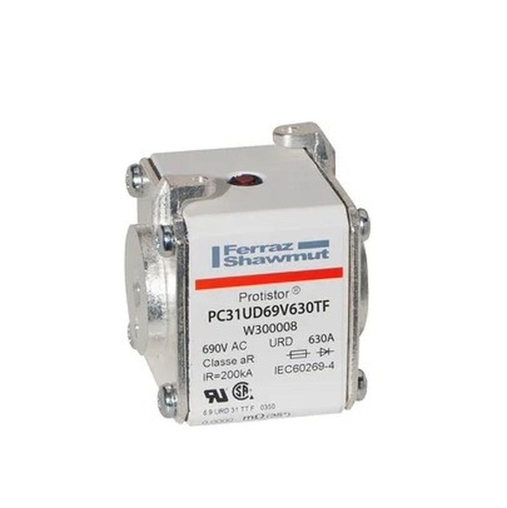 Fusible Protistor® Size 31 aR 690VAC IEC 700VAC UL 630A marca Mersen / Ferraz