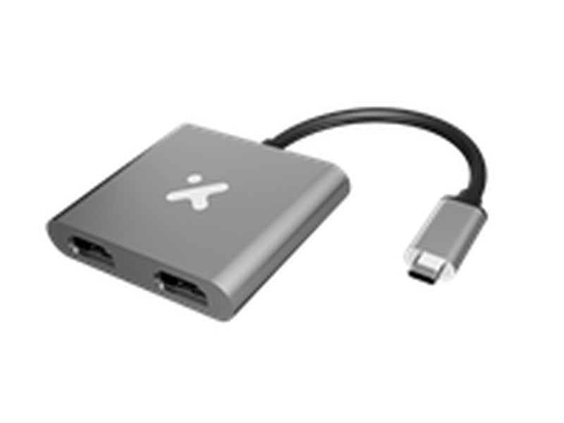 Xtech USB Type Cm to Dual HDMI f Adapter metal XTC-548