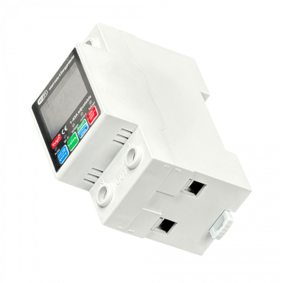 AUTO-WIFI-63A. Interruptor automático WiFi de 63 A, rango de voltaje ajustable 150-300 V y corriente regulable de 1 a 63 A