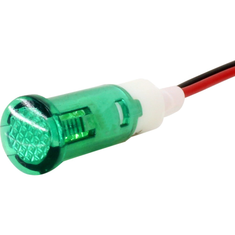 Indicador luz piloto 10mm plástico con cable 20cm serie IL10 - Amarillo - 24VAC/DC