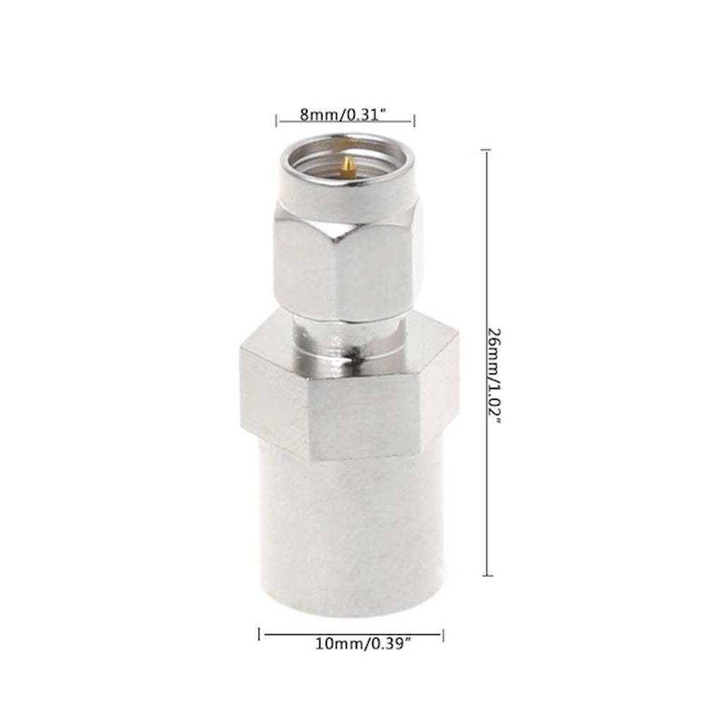 GMSM. Acoplador FME-Macho a SMA-Macho Adaptador 26mm de Longitud 0-200MHz