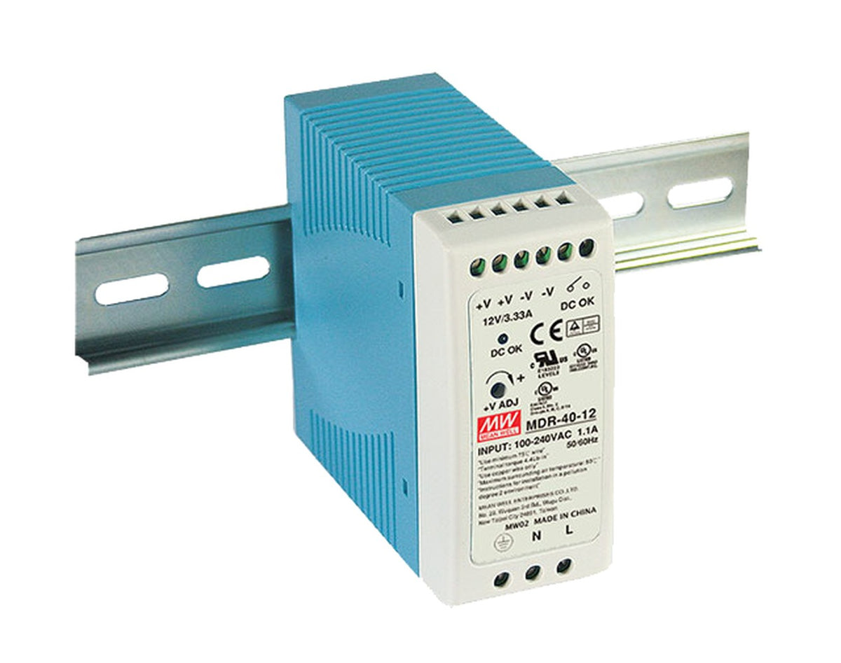 Fuente de poder Riel DIN 40W plástico MDR-40 - 48V