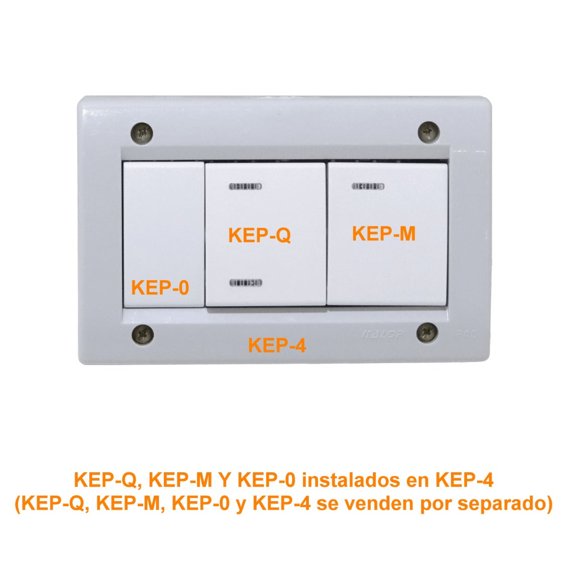 KEP-Q KALOP Blanco Tecla/2 3pin 9/24 Interruptor 16A 250V requiere/KEP-A KL40126
