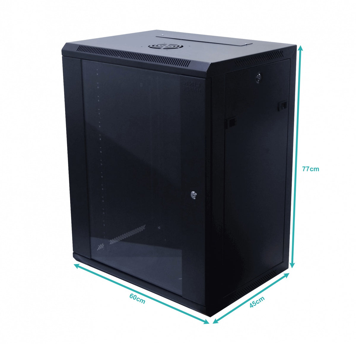 RK15-4L LINKMADE BASTIDOR MURAL 15U 45CM-PROFUNDIDAD NEGRO INCLUYE-2U