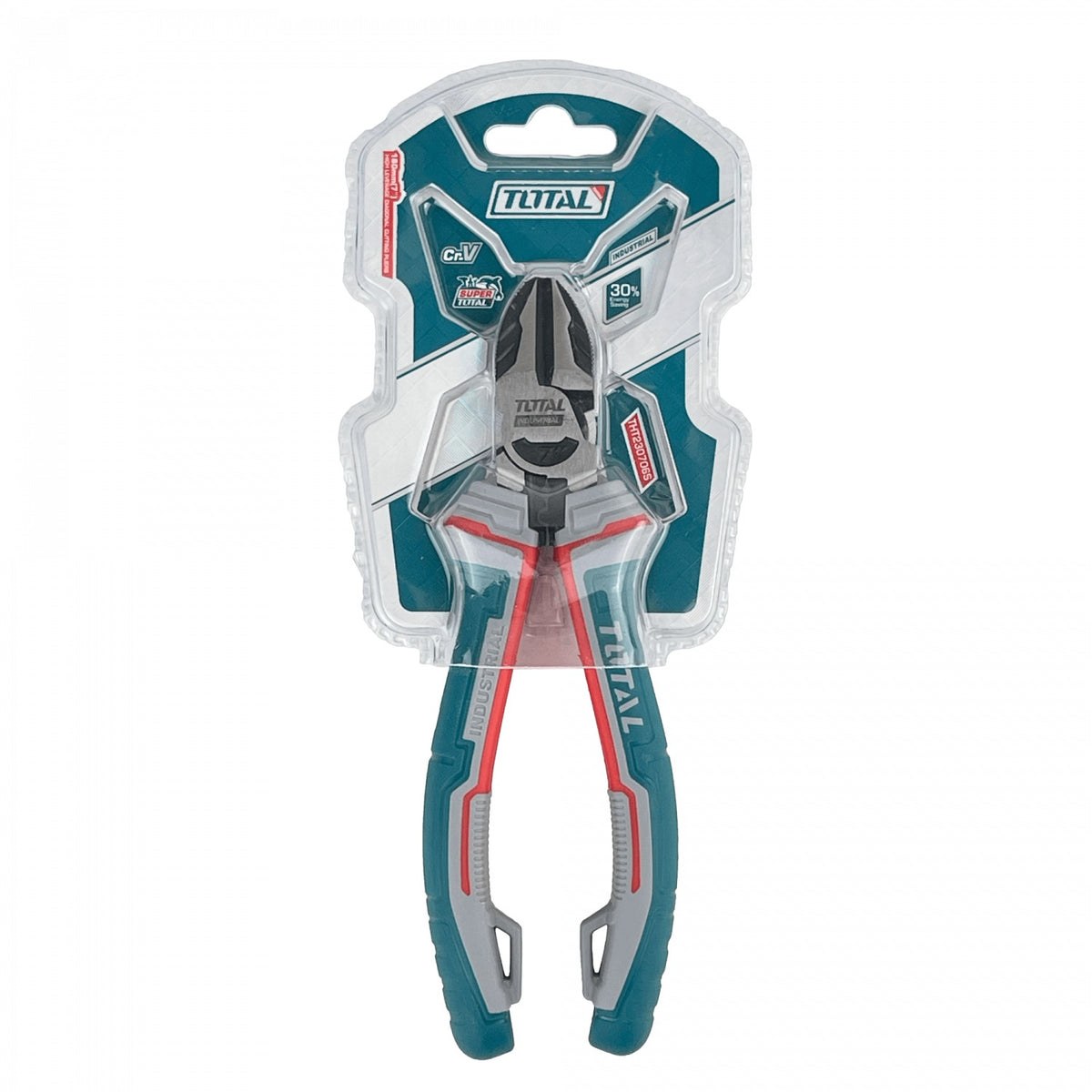 ALICATE-CO. TOTAL 7-Pulgadas Herramienta Cortante 180mm Grado Industrial THT230706S