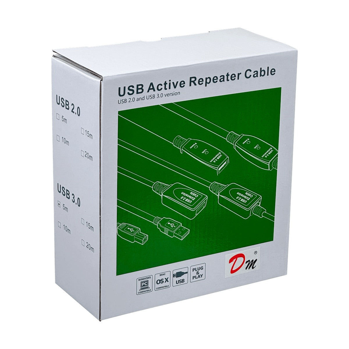 USB3EX50 Alargador Activo USB 3.0 5 metros A-Macho a A-Hembra