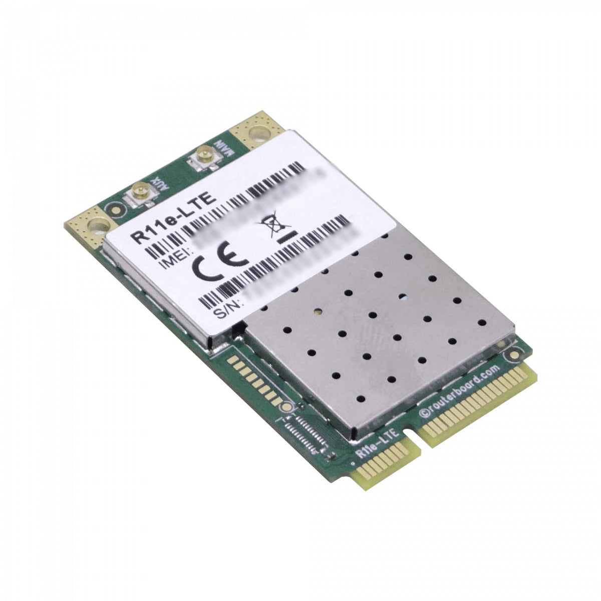 R11E-LTE MIKROTIK 2 conectores U.FL LTE Bandas 1/2/3/7/8/20/38/40 3G Release 7 2G Clase 12 MiniPCIe