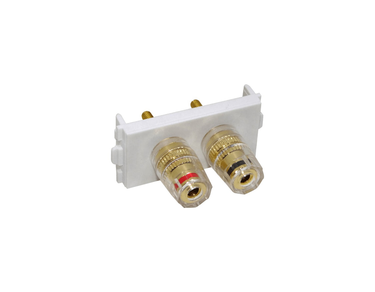 FQRN2 Módulo 2-Banana Altavoz Rojo-Negro Tuercas y Soldable