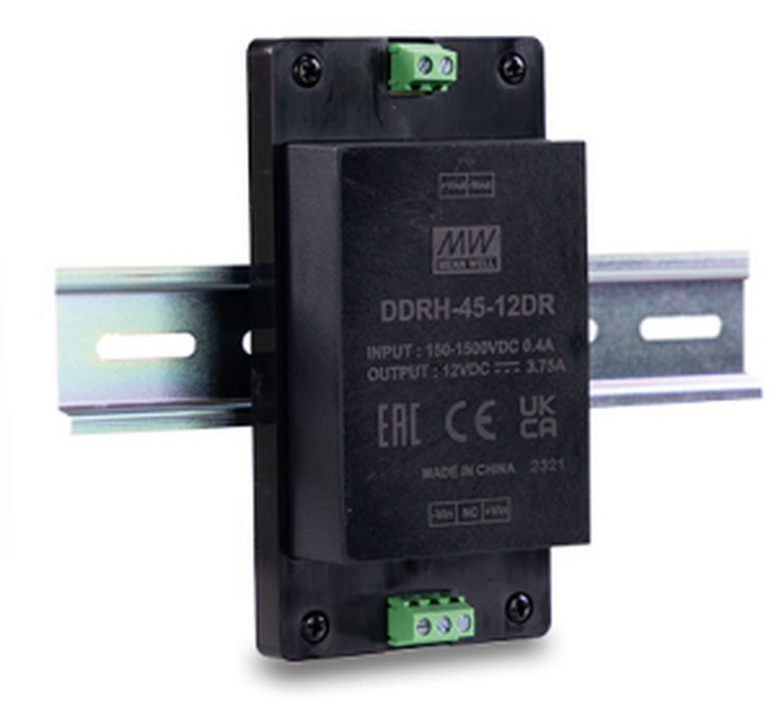 Conversor DC-DC modular entrada 150 a 1500VDC 45W DDRH-45DR - 15V