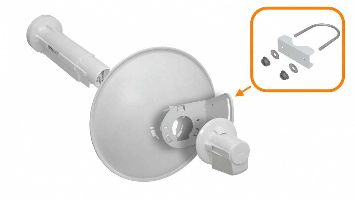 PBE-M5-300. Antena PowerBeam de exterior de 5 GHz, 22 dBi, 300 mm, con PoE de 24 V incluido, referencia PBE-M5-300-EU. UBIQUITI