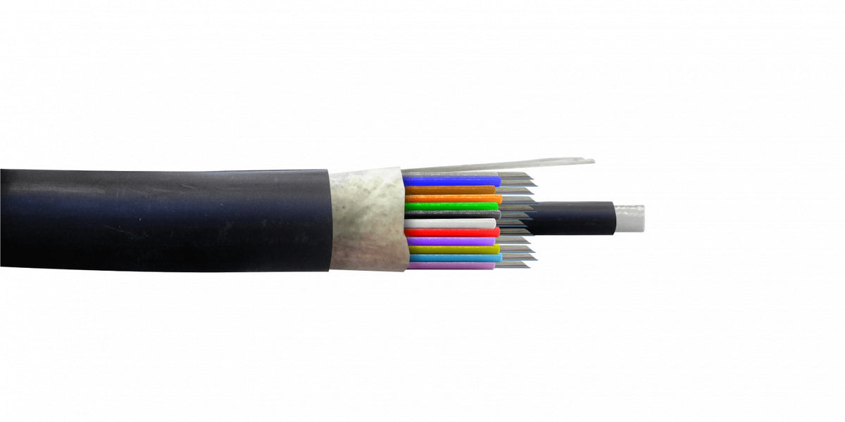 CFSK144 Monomodo 144-Hilos-G652D 12x12-Tubos Cable Exterior-PE 9/125um 16mm