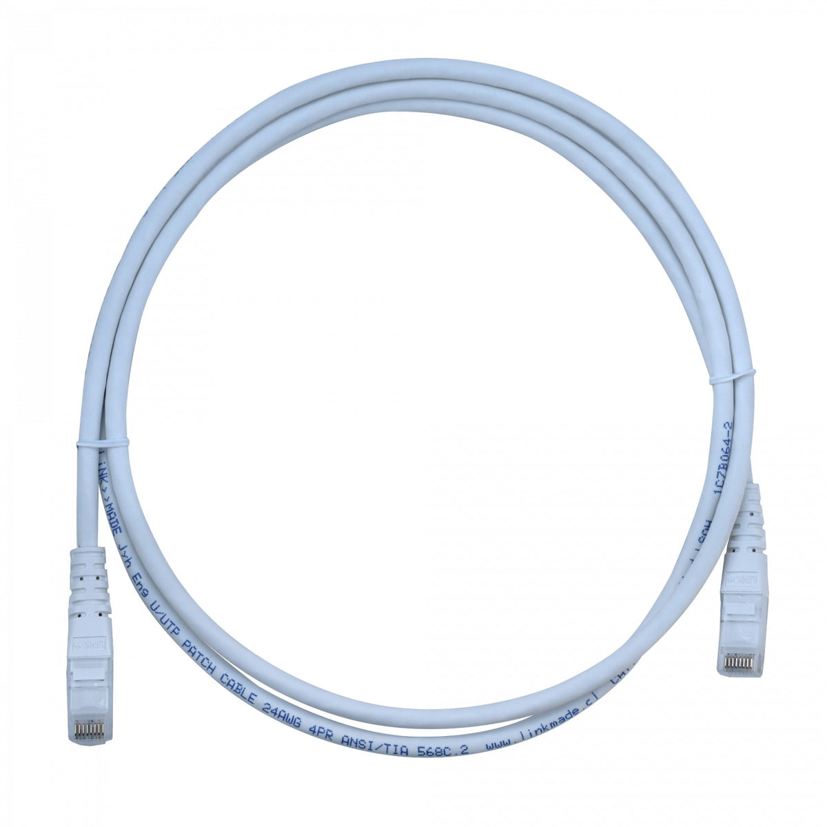 CP6W-15L LINKMADE 1,5metros Cat6 U/UTP Blanco LSZH Latiguillo Inyectado Multifilar