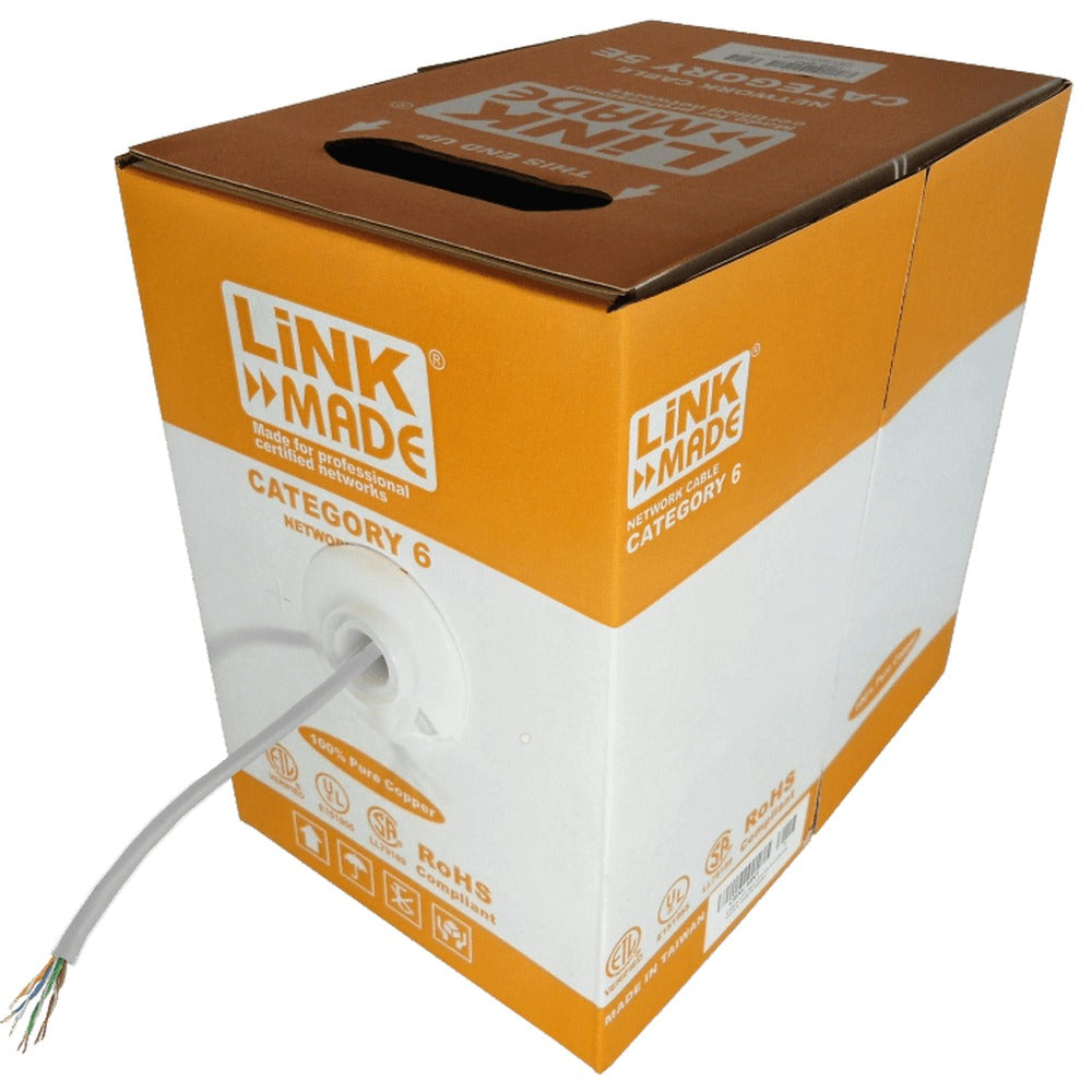 CB6L-MG3 LINKMADE UTP GRIS CAT6 CABLE MULTIHILO 300M COBRE