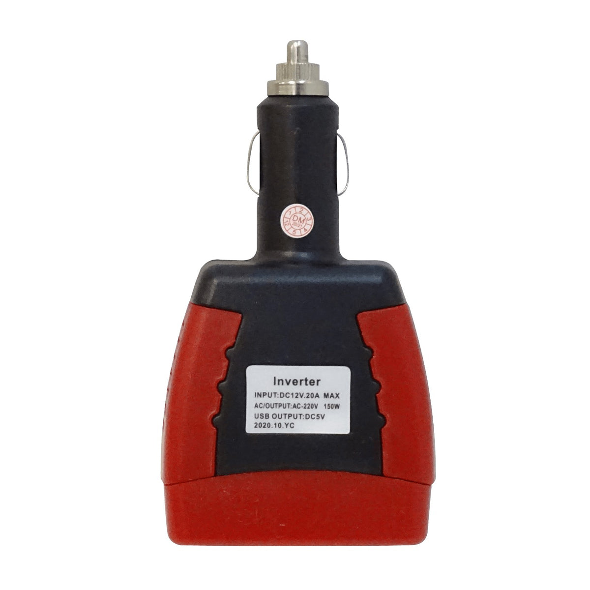 INV-1502 Inversor de corriente 150W entrada 12VDC salida 220VAC sin ventilador integrado con puerto USB de salida 5V 500mA