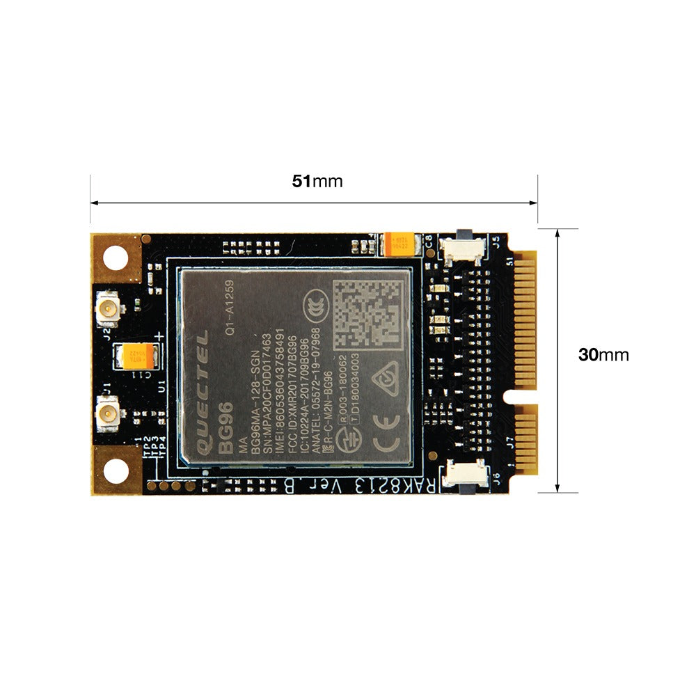 WisLink Cellular mPCIe Quectel BG96 RAK8213