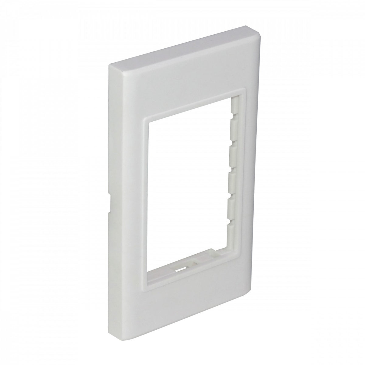 FQ3 Placa de Pared Multimedia Blanca LY-092 para 3 Módulos Dimensiones 120x70mm