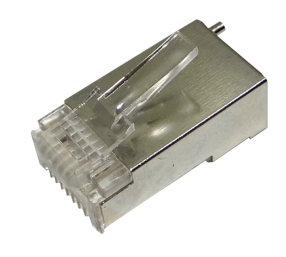 TC-CON-10 Paquete de 10 Conectores UI TOUGH STP RJ45 Macho con Pin de Tierra.
