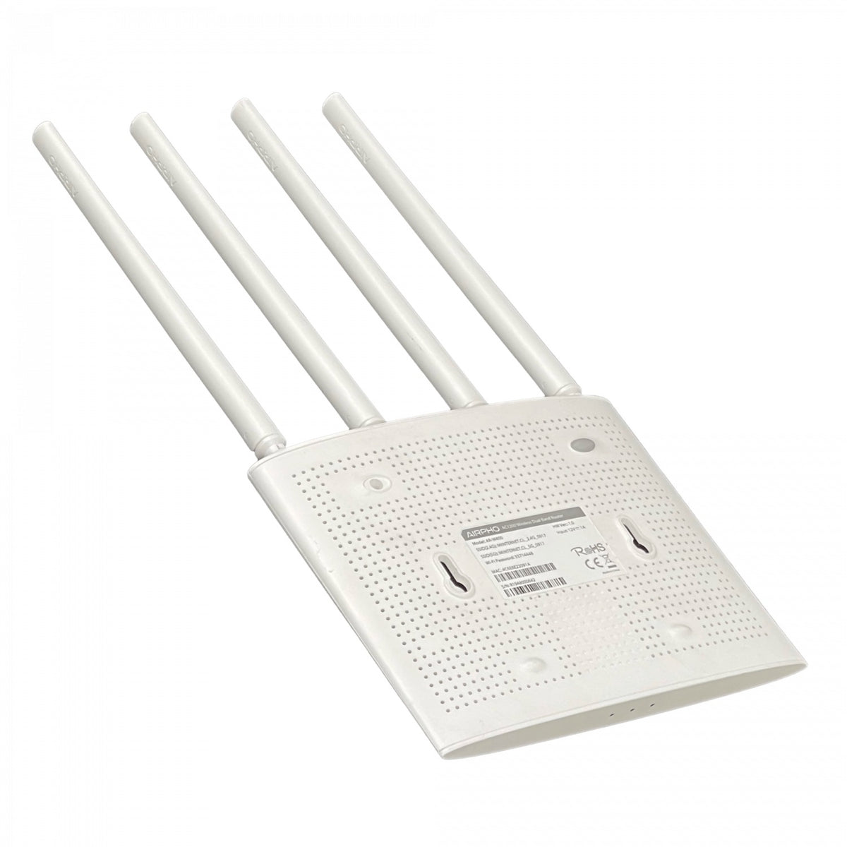 AR-W400 USADO AIRPHO Router WiFi de 2 puertos a 100Mbps, 1 WAN, AC1200 banda dual 5GHz y 2,4GHz, necesita fuente PST-1012