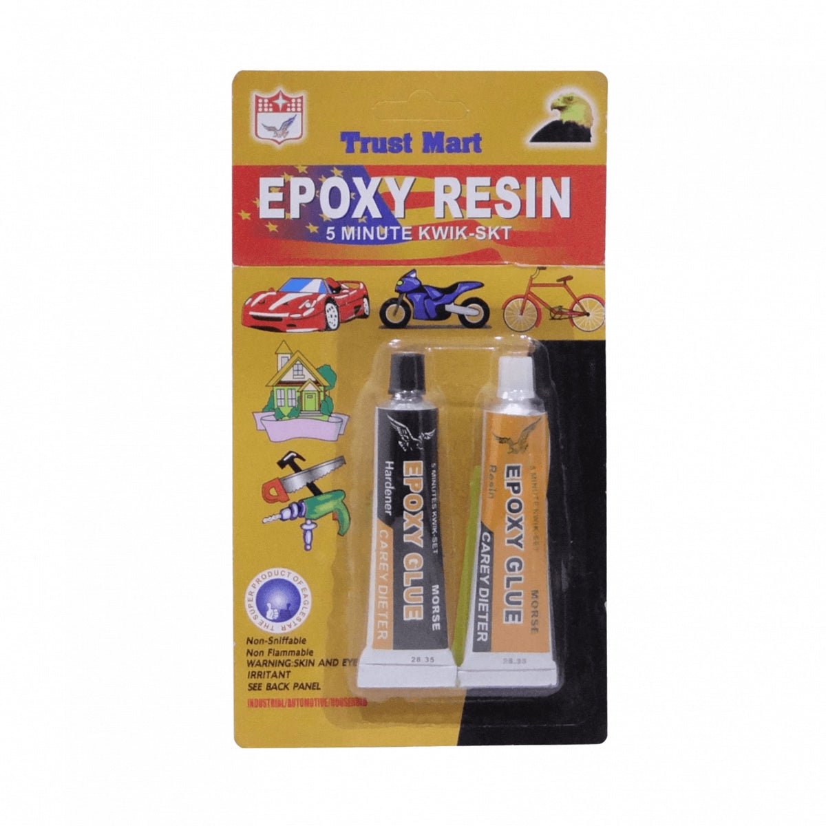 EPOXY-70 MORSE Pegamento Epoxy 1/1 5-minutos 2-Tubos KWIK-SET Epoxico