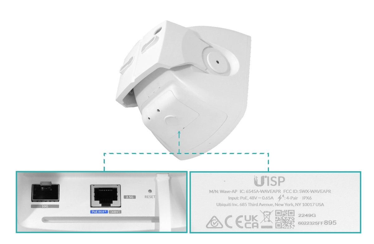 WAVE-AP. Unidad PtmP 30° 1-2500 1-SFP+10G 24/12dBi 60/5GHz GPS 2,7gbps-dúplex WAVE-AP-EU UBIQUITI