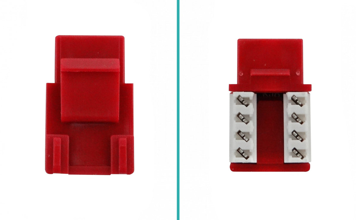 KP5RL LINKMADE Rojo Cat5E U/UTP Insertable Keystone Conector Hembra RJ45