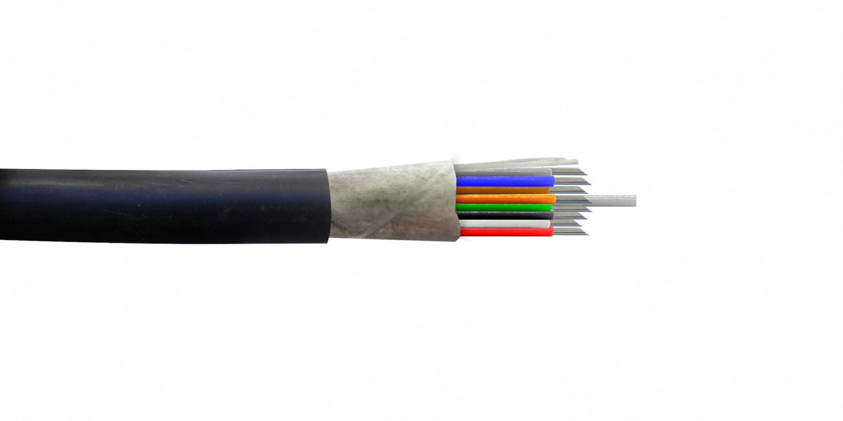CFSK96 SM Cable Exterior Monomodo de 96 Hilos G652D 12 Búferes x 8 Fibras Cubierta PE Diámetro 9/125um Grosor Total 13mm