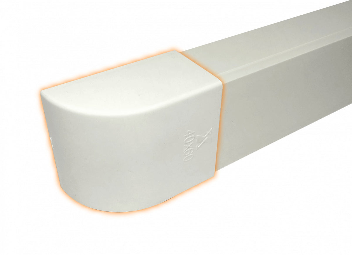 QN6F LINKCHIP 60x40mm Tapa Terminal Blanca CCA-6040-TF. para Canaleta QN6W.