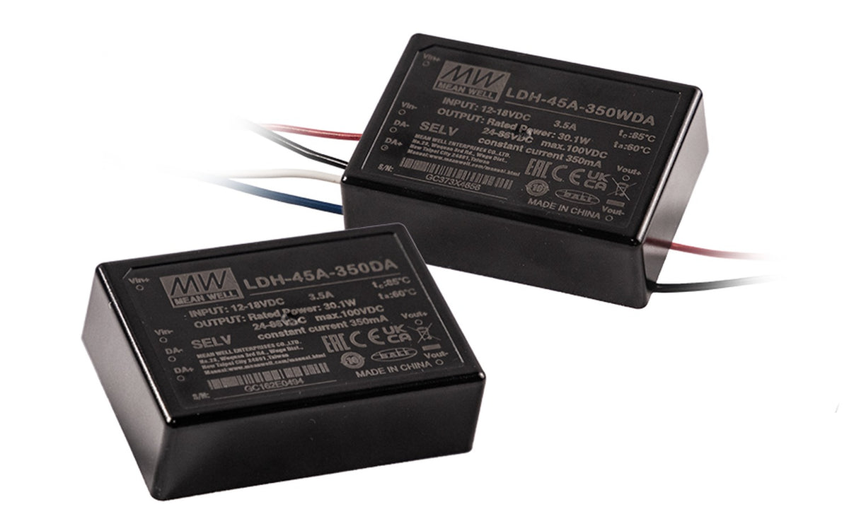 Conversor DC-DC Step-UP para LED opcional DALI 45W LDH-45 - 18 a 32VDC - W - Modelo con cables - 700mA (comúnmente usado) - PWM