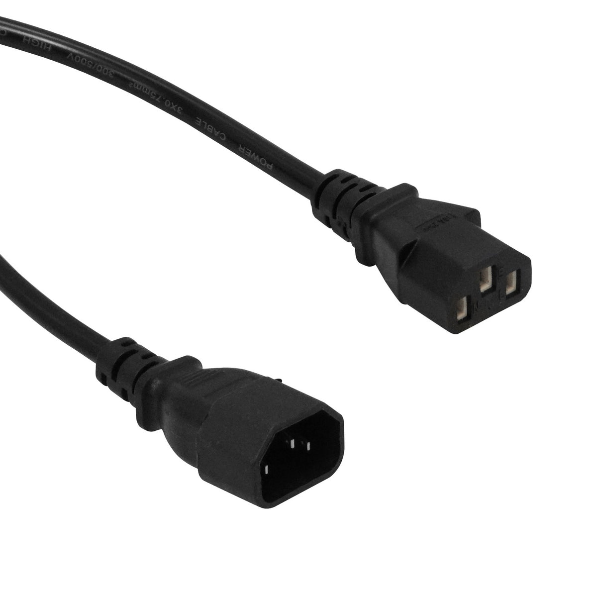 NCMC. Cable de alimentación ULINK 3x0,75mm2 C13-C14 IEC 6A 1,8mt Macho-Hembra de 180cm