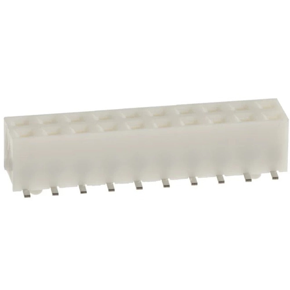 RECEPTOR CONECTOR 20 POSICIONES 2MM DORADO MONTAJE SUPERFICIAL
