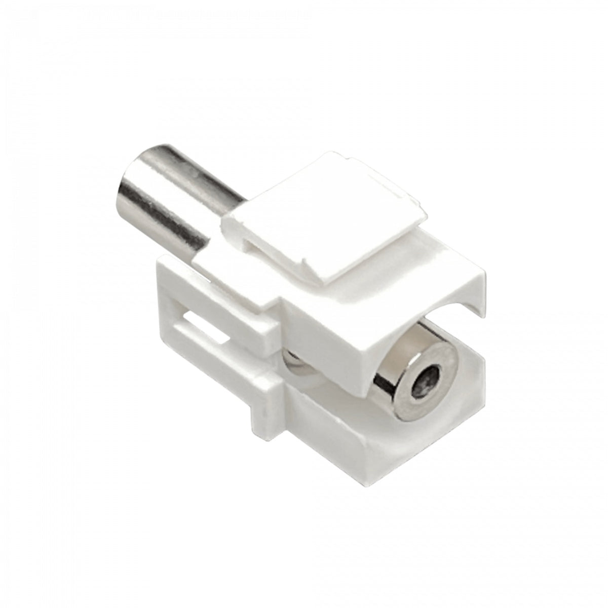 K35L 3.5mm Keystone Audio-Hembra-Hembra 3,5mm-HH Blanco Phone-1/8
